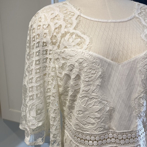 Two Sisters NWT White Lace Dress size 14 designed in Australia - Picture 5 of 16